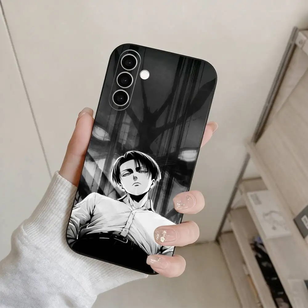Attack on Titan Levi Ackerman  Phone Case For Samsung Galaxy A73,A72,A71,A70,A53,A52,A51,Others Soft Black Cover