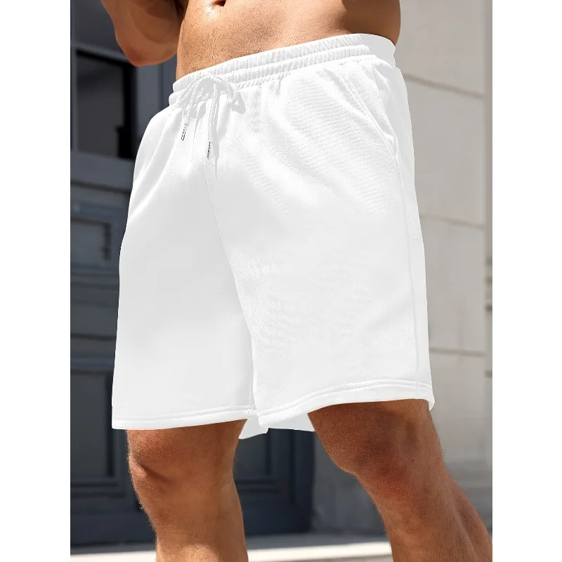 

Men's Casual Solid Color Sports Shorts for All Seasons, Suitable for Both Men and Women's Fitness Sports Shorts