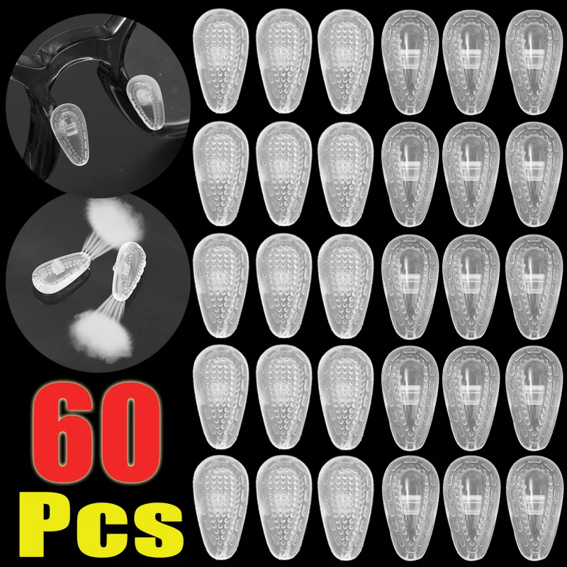 

60 шт. = 30 пар, силиконовые носоупоры для очков