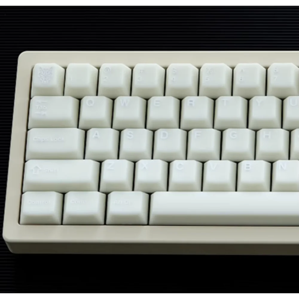 White Cherry Keycaps for TKL, 108 Keys, PBT, Simple, Mechanical Keyboards, 60, 64, 68, 78, 84, 87