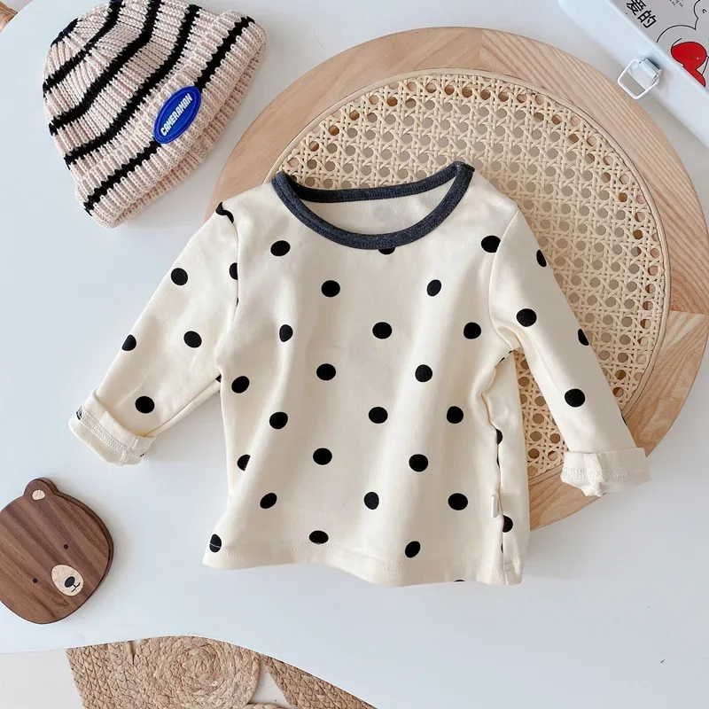 0-3Years Clothes Spring Autumn Underwear Clothes Babies Girls Boys Bottoming Top Pant Two Piece Toddler Children Kids Home Wear