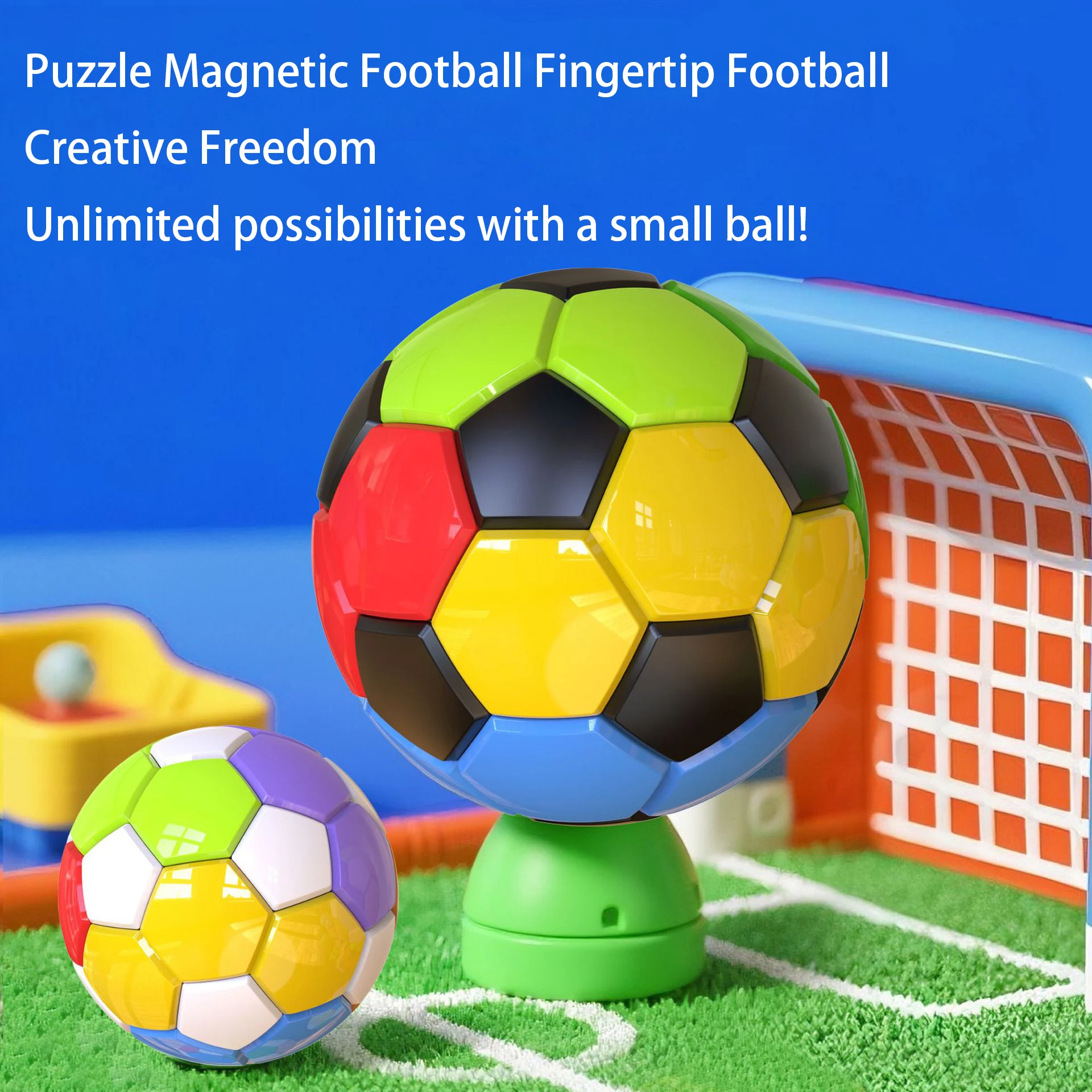 

Магнитный футбольный волшебный куб, интеллектуальный развитие, магнитный Радужный мяч, тренировка концентрации, детские декомпрессионные игрушки