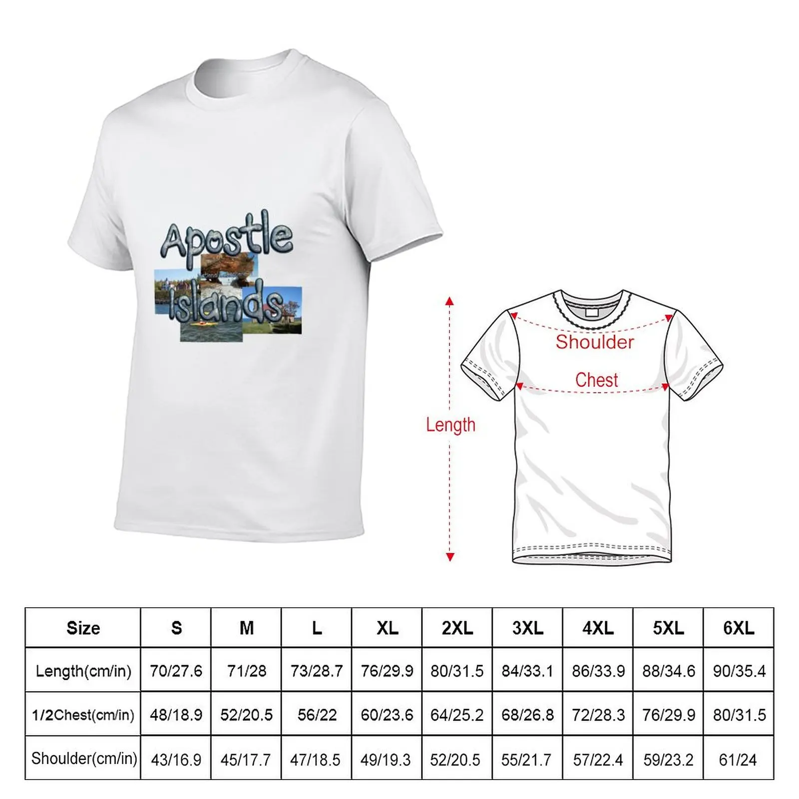 Apostle Islands T-shirt sublime korean fashion anime men workout shirt