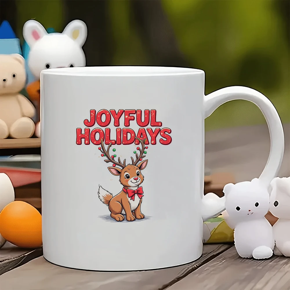 

11oz Santa Claus Themed Reindeer Coffee Cup + Insulated Kids Water Bottle - Perfect Christmas Gift for Couples