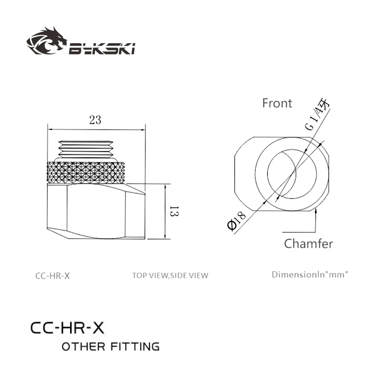 Bykski G1/4'' 10/15/mm Eccentric Fitting 360 Degree Freely Rotary Joints Computer Water Cooling Offset Adapter Connector CC-HR-X