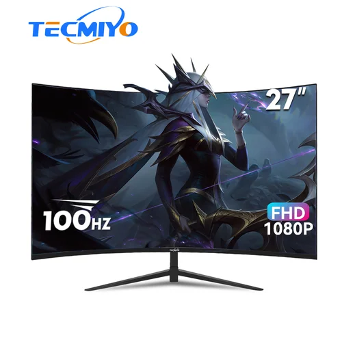 Tecmiyo 공장 직송 노트북 화면 확장기, 데스크톱 Hd 2k 4k 5k 컴퓨터 게이밍 모니터, 100hz, 27 인치