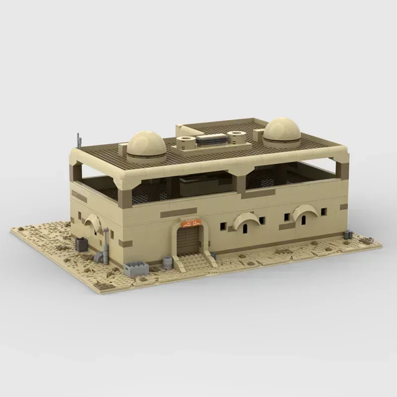 Star Movie Model  Moc Building Blocks Tatooine Two Story House Model Technology Popular Bricks DIY Assembly Toys Set Gifts