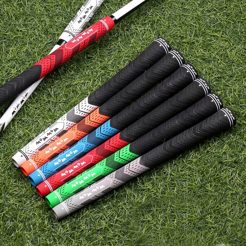 

2024 New Men's Golf Club Grips Natural Rubber Non-Slip Shock Absorbing 60R Caliber Universal Golf Irons/Woods Grips 7 Colors