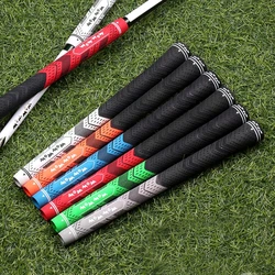 2024 New Men's Golf Club Grips Natural Rubber Non-Slip Shock Absorbing 60R Caliber Universal Golf Irons/Woods Grips 7 Colors