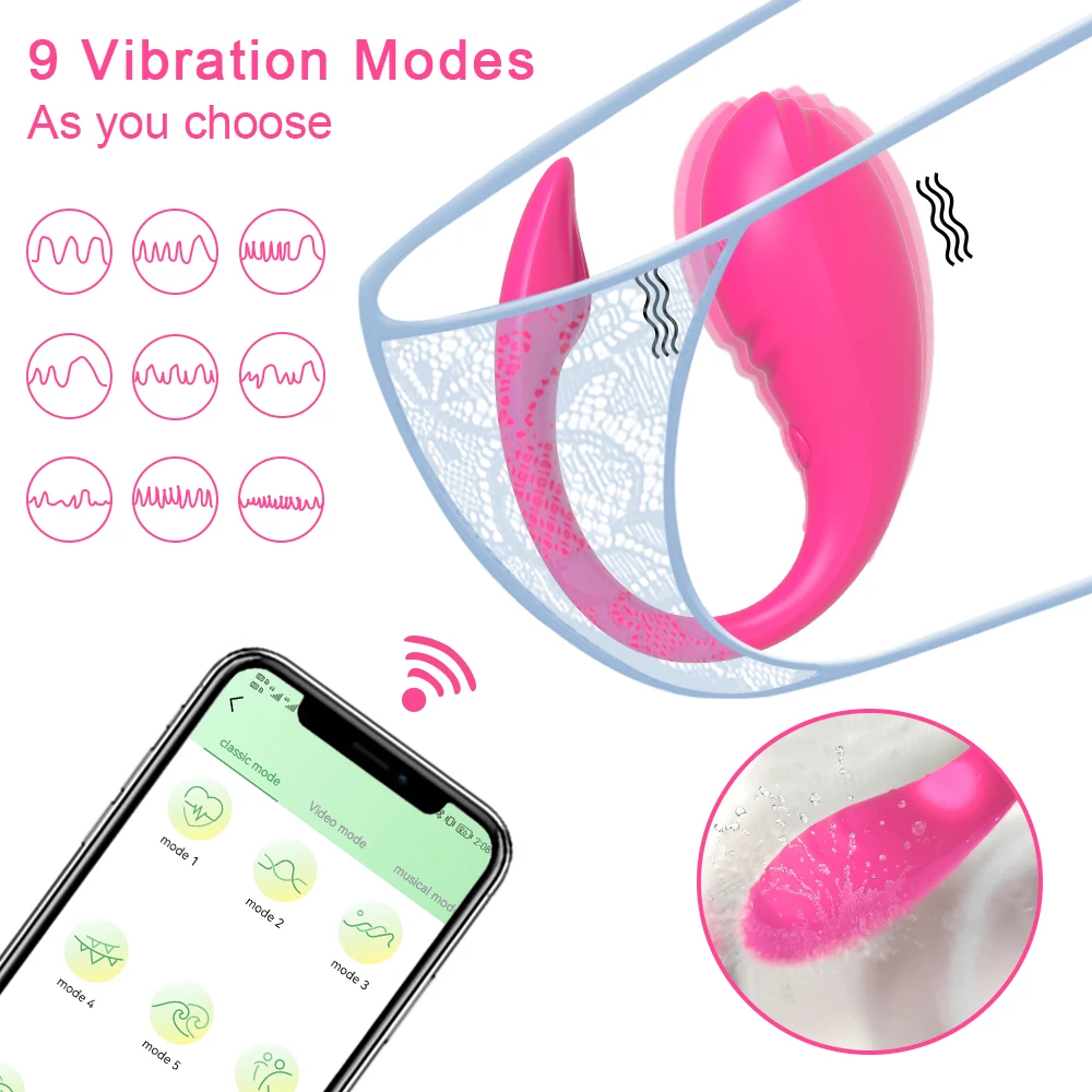 Bluetooths-consolador vibrador de huevo para mujer, juguete sexual femenino inalámbrico con Control remoto por aplicación, huevo vibrador, bragas,