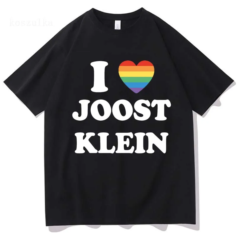 I Love Joost Klein T Shirt Europapa Fashion Men Harajuku Aesthetic Graphic Retro Tshirt Unisex Hip Hop Vintage Cotton Tee Shirts