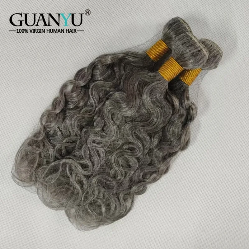 

25% черный, 1B и 75% серый цвет, мелированные пучки волос, объемная волна, омбре, 100% плетение человеческих волос с бликами