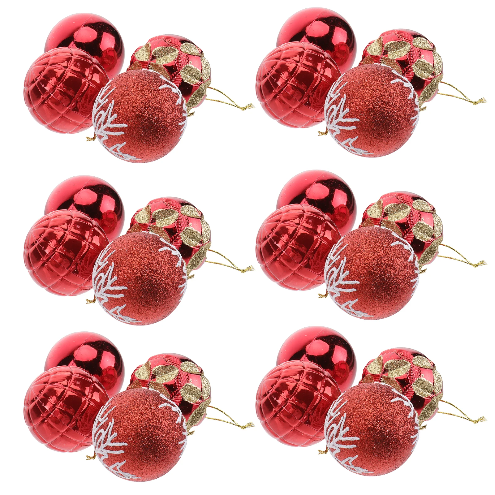 

24pcs Tree Balls naments Lovely Xmas Hanging Decor for Tree Centerpiece Party Xmas Hanging Decor Lovely Balls Wedding