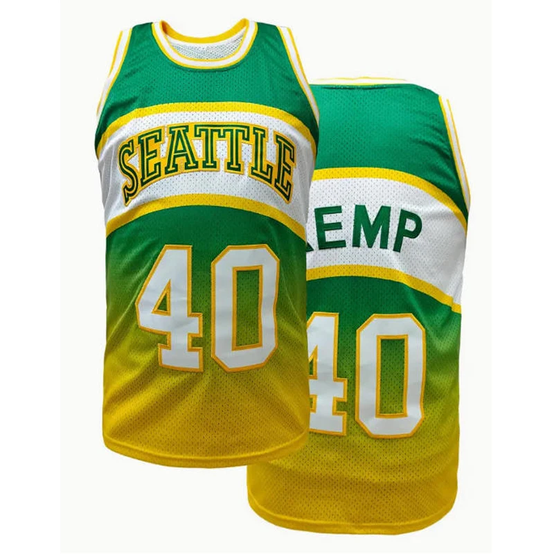 Retro Gradient Basketball Jersey - #40 Breathable Sleeveless Loose Fit Summer Sports Jersey Casual Wear Durable Sportswear