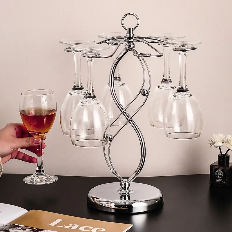 for Wine Glass Holder Ornament High End Living Room Home Dining Room Wine Cabinet Goblet Holder Upside Down Dust Proof