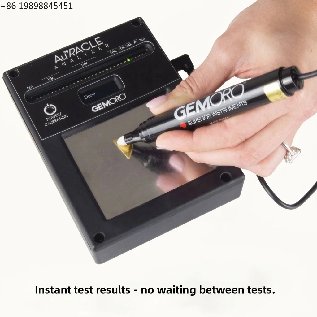 Gold Tester Handheld Precious Metal Detector Fast Test From 6K to 24K Gold Platinum Analyzing Device for Jewelers