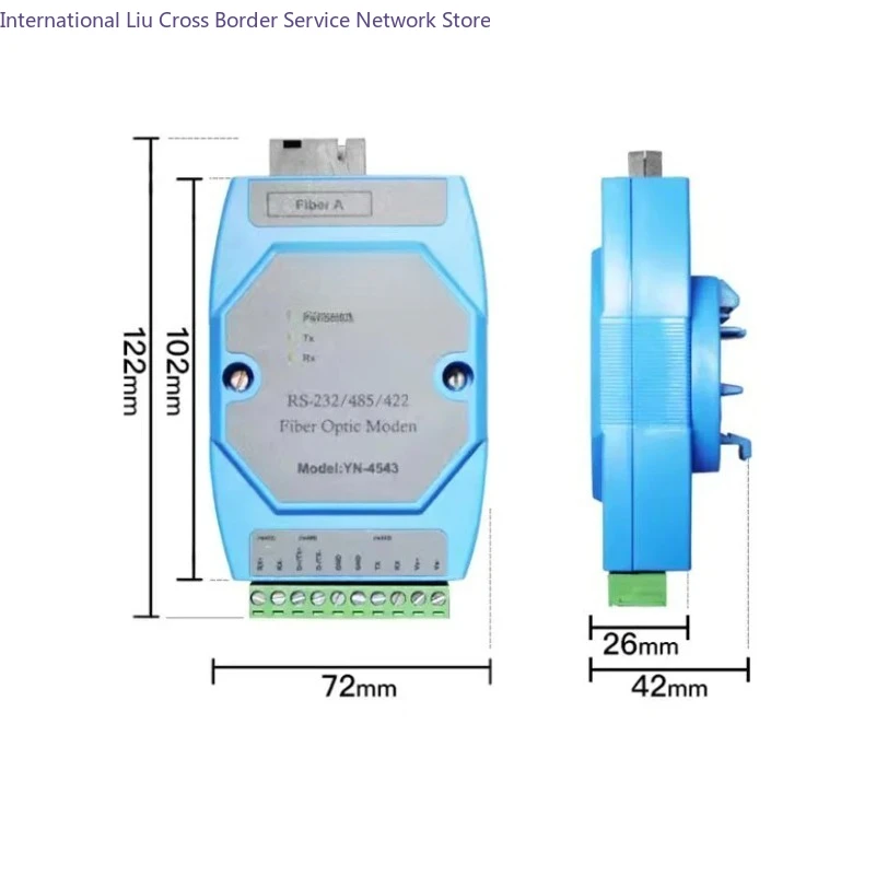 Serial Port Optical Modem RS485 to Fiber Bidirectional 485 Optical/Fiber Transceiver SC Industrial Grade