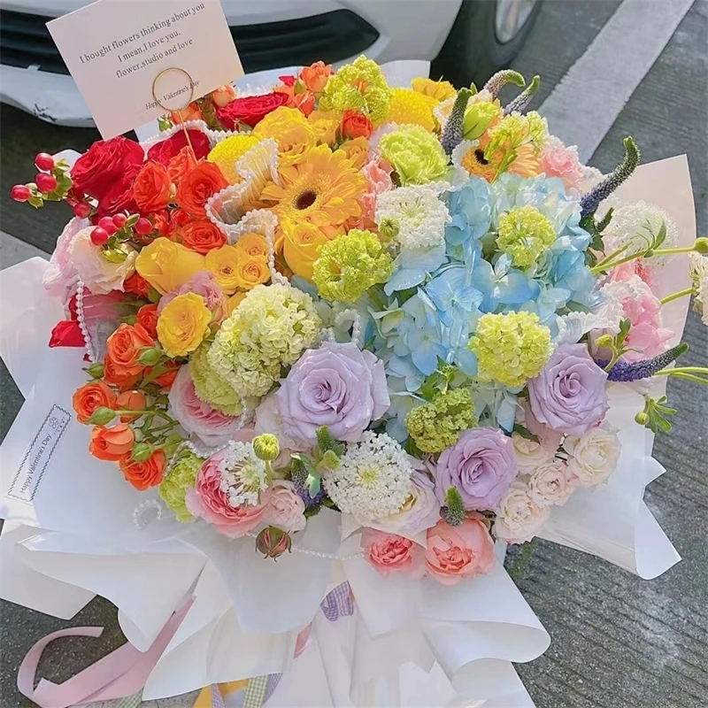 

Mixed Rose Artificial Flowers Silk Fake Flowers Heads For Room Home Decor Wedding Decoration DIY Craft Garland Gifts Accessories