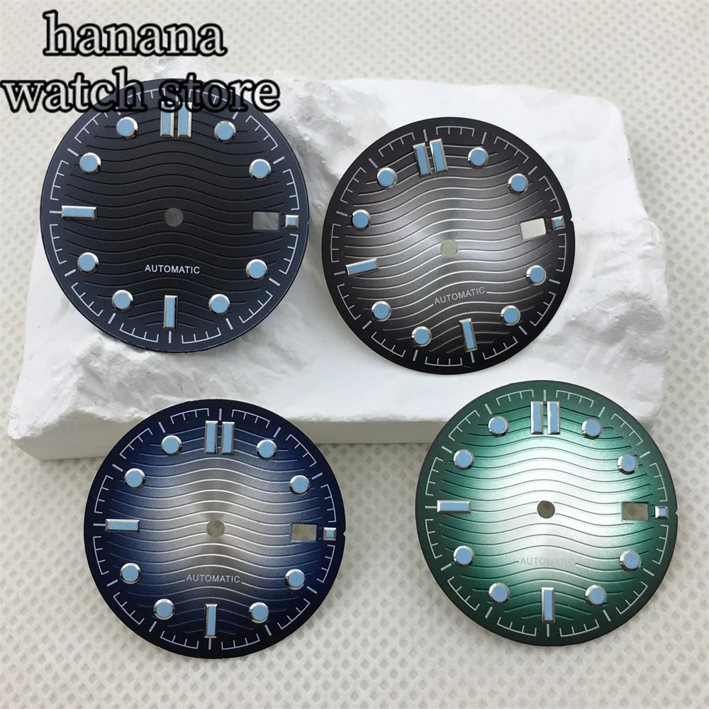 ساعة BLIGER مقاس 31 ملم باللون الأسود والأزرق المتدرج باللون الأزرق المضيء مع حركة أوتوماتيكية NH35