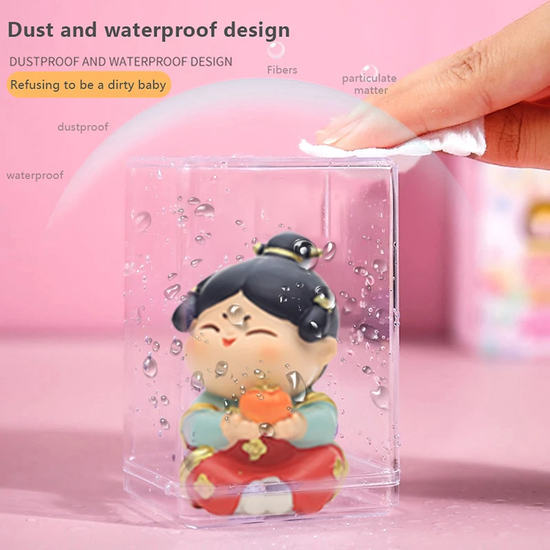 S/L Figure Doll Display Box Small Model Storage Box Dust-Proof Box Protection Case Transparent Showcase Organizer Display Rack