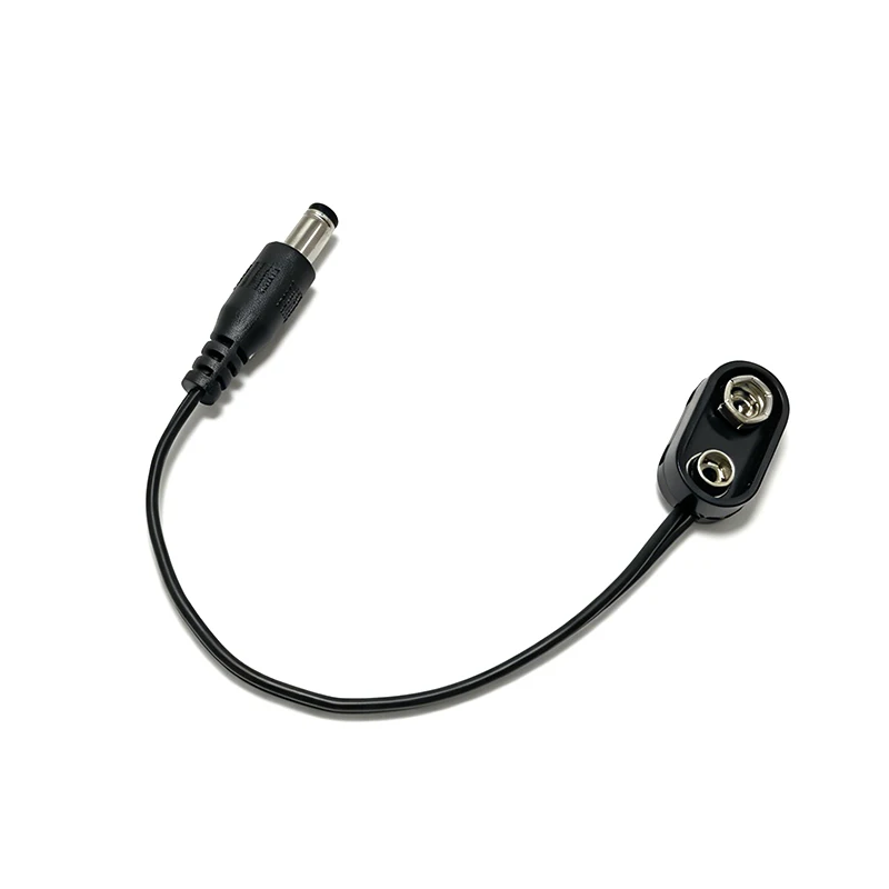 9V Battery Clip Converter Power Cable Connector Pedal Effect DC Male Adapter 9Volt Power Supply Cable Guitar Accessories