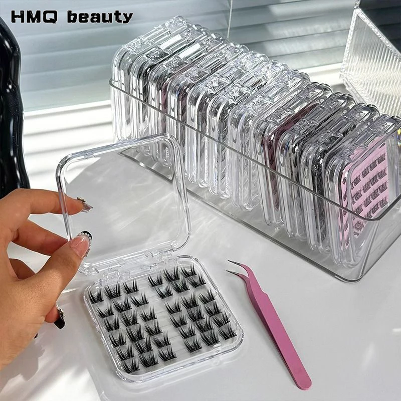 Plastic Makeup Organizer Box Countertop Cosmetic Storage Case Dust-Proof Clear Puff Holder Jewelry/Manicure Supplies Organizer