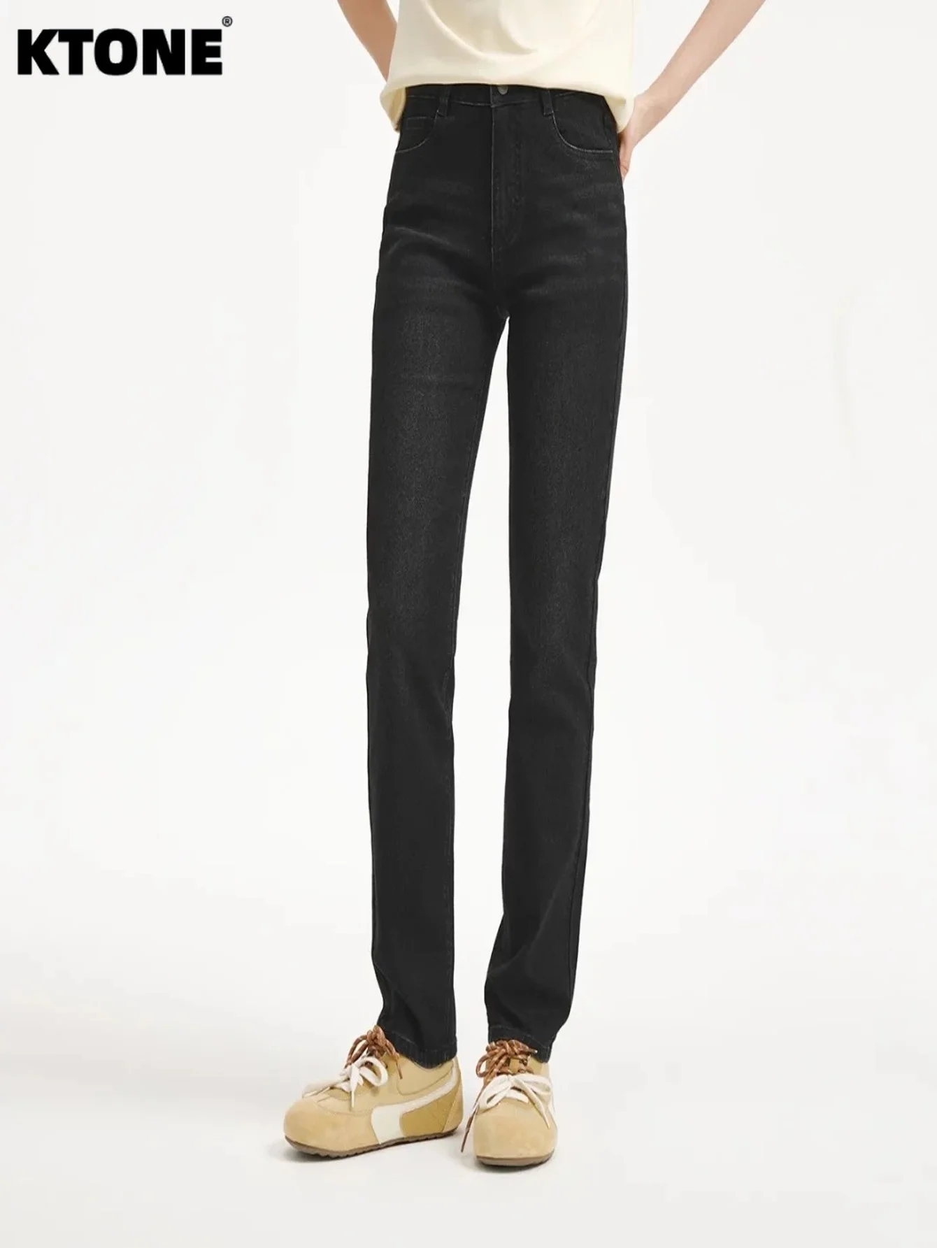 

Retro Jeans Black Slim Unisex Denim Hip Hop Drip Original No accessories or belts included