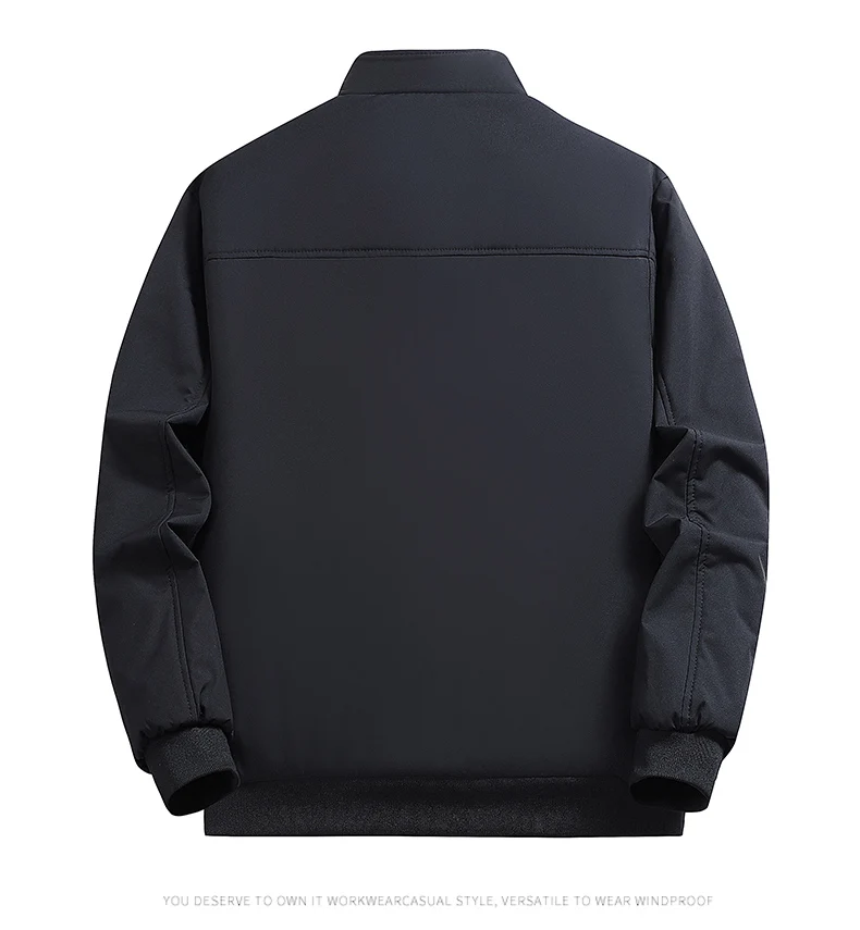 8XL Winterjacken für Herren, Übergröße, Business-Büro-Mantel, lässige Herren-Winterjacke, einfarbig, luxuriöse Oberbekleidung, 6XL 7XL – Detail 3
