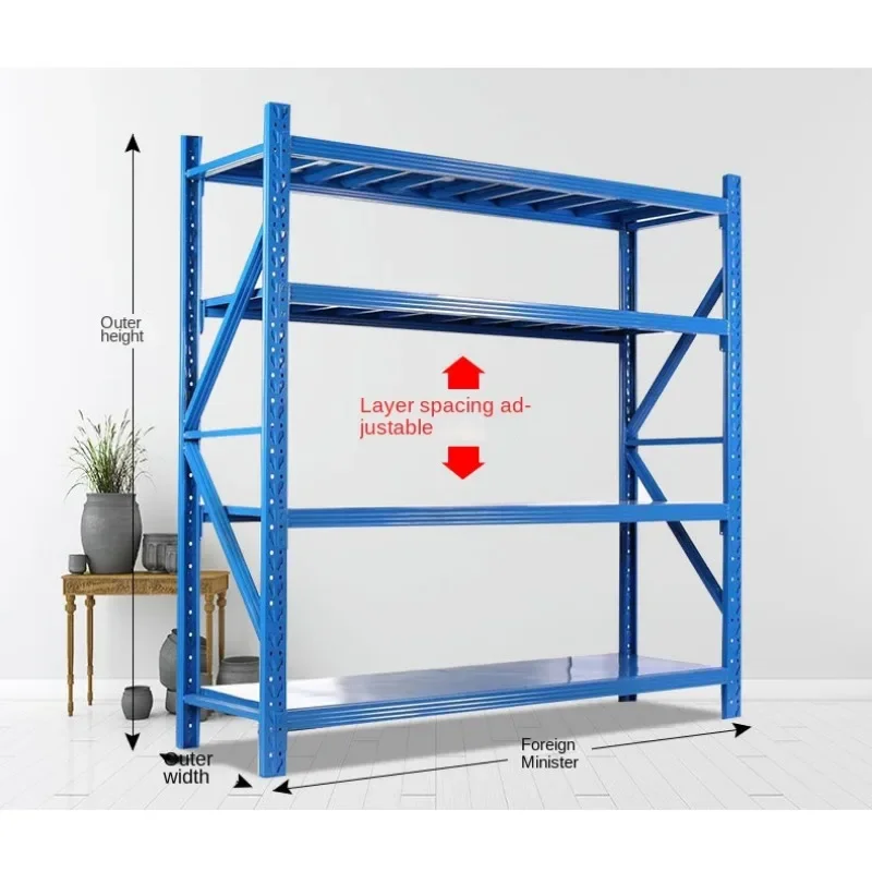 Multi-storey household metal warehouse heavy-duty shelves