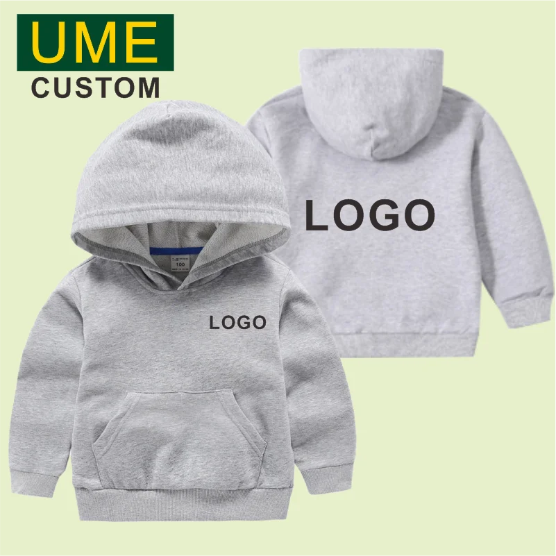 2023 Your Own Design Logo Picture Customized Print Hoodies Kids Children Sweatshirts Clothing Baby Boy Girls DIY Cotton Pullover