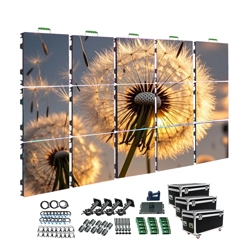 5000cd High Bright LED Panel Energy Saving Durable 500*1000mm Outdoor Rental Video Wall