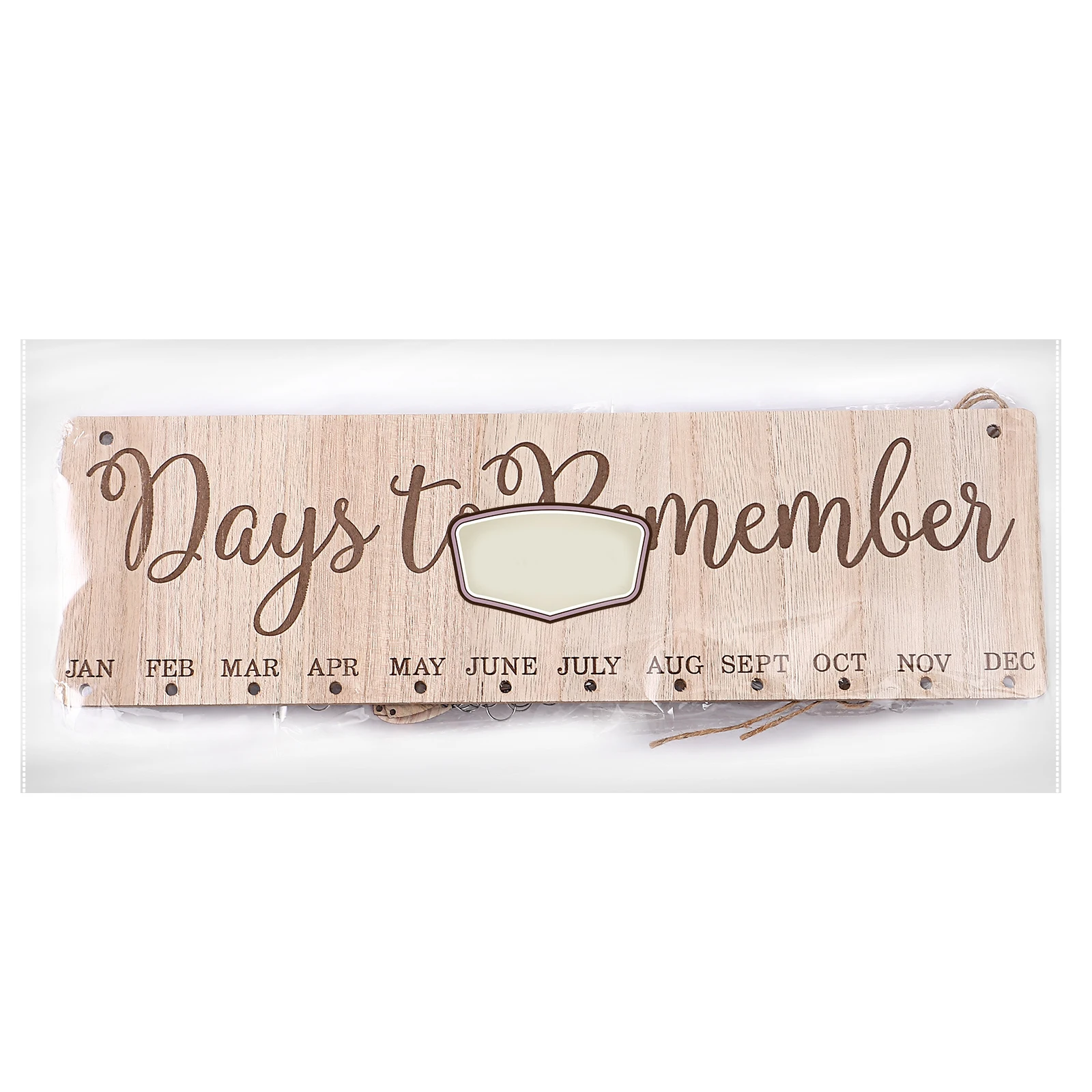 

1Set Family Birthday Board Wooden Calendar Plaque Wall Hanging Decor DIY Reminder Anniversary Special Dates Gift Idea
