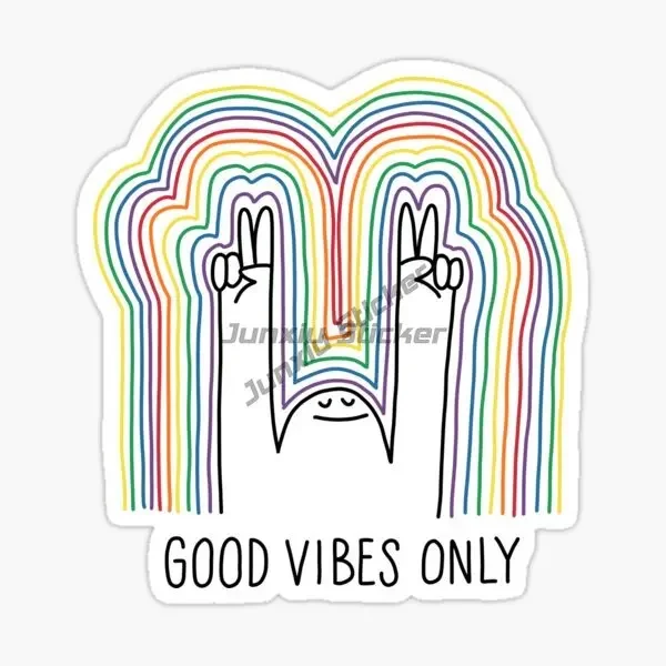 Peace Love PVC Creative Waterproof Stickers for Decorate Room Wall Table Car Motorcycle Helmet Camper Window Decal