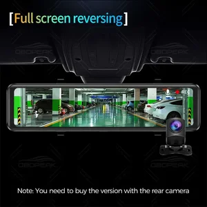 K4 11.26 بوصة carplay & الروبوت السيارات 4K 2160p واي فاي داش كام مرآة الرؤية الخلفية سيارة DVR GPS الملاحة مسجل الفيديو عدسة مزدوجة أفضل 10 كاميرا تجسس مرآة مبيعا - رقم 1