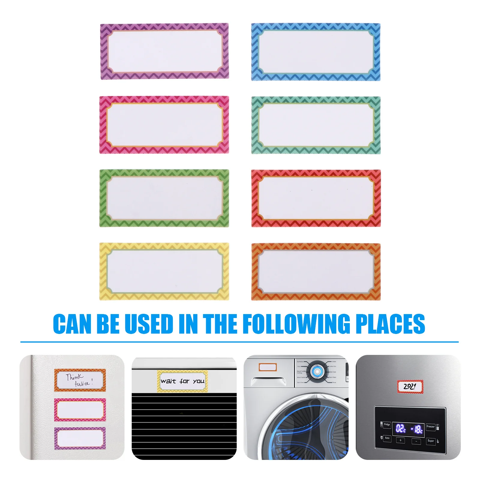 

Rewritable Stickers Sets Magnetic Labels Coated Paper Furniture Fridge Refrigerator Decor Decor Notebook Notepad