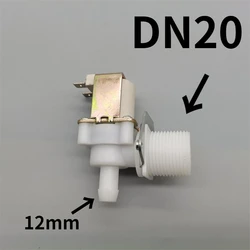 G3/4 DN20 Ice Maker Solenoid Valve 6 Inlet Valve 6 Plastic Solenoid Valve Air Conditioning Solenoid Valve 220 V 24 V 12 V