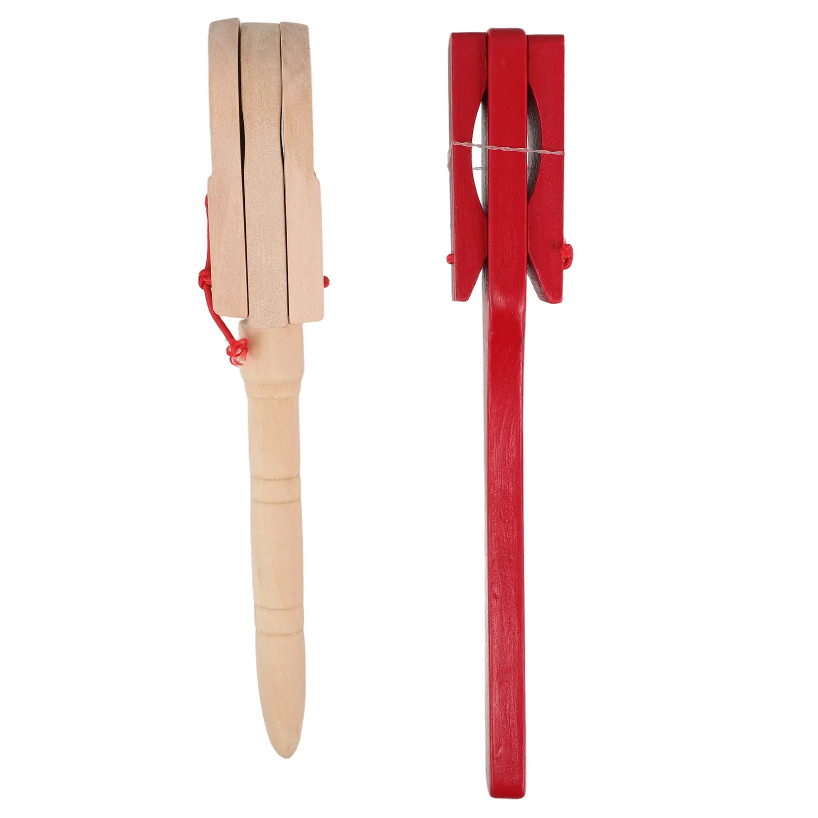 

2 pcs Wooden Clapper Musical Instruments Early Education Music Hand Clapper Wood Castanets Shakers Percussion