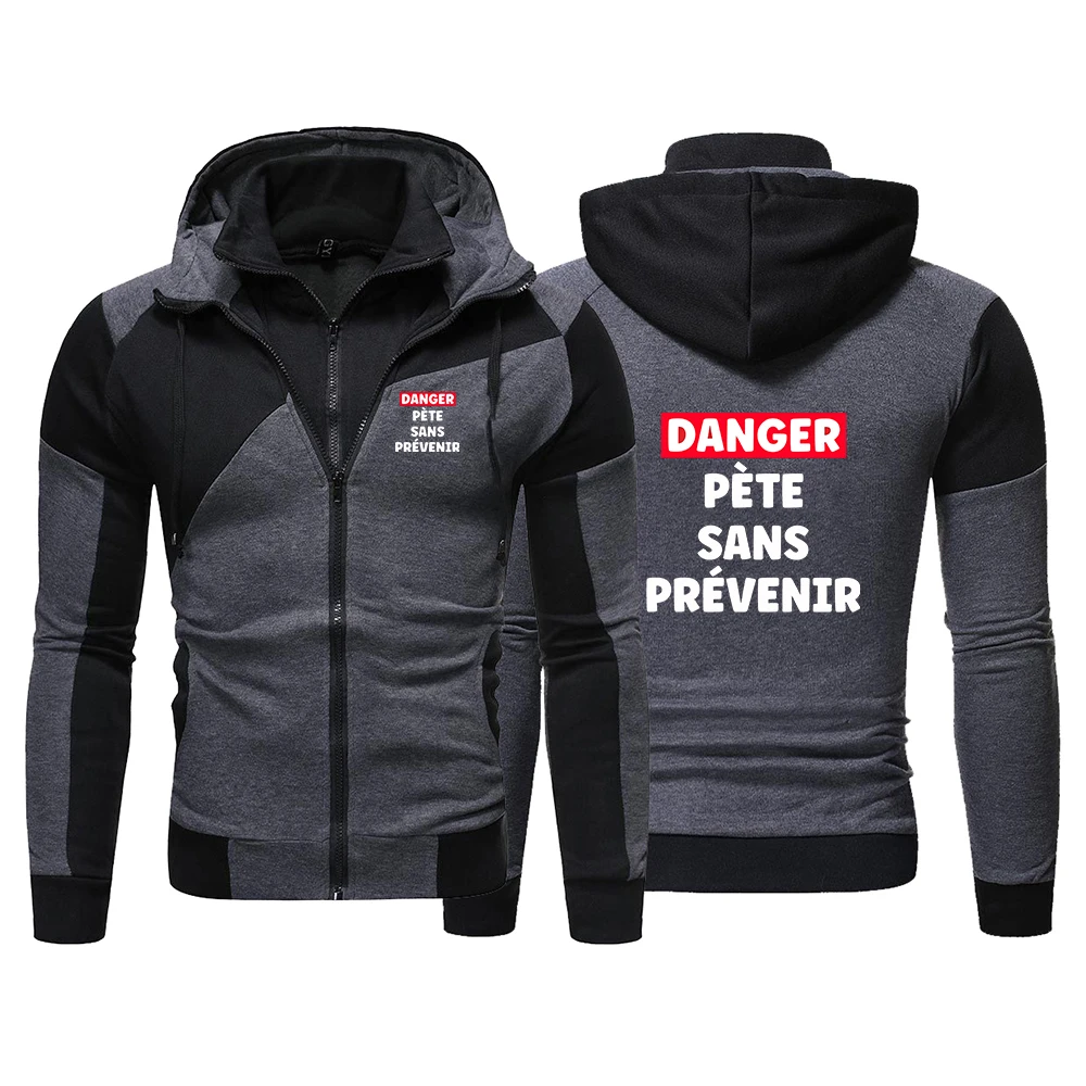 Funny Beauf Cadeau Humour New Autumn Men's Zip Print Hoodie Casual Hooded Sweatshirt with Long Sleeves Streetwear Jacket