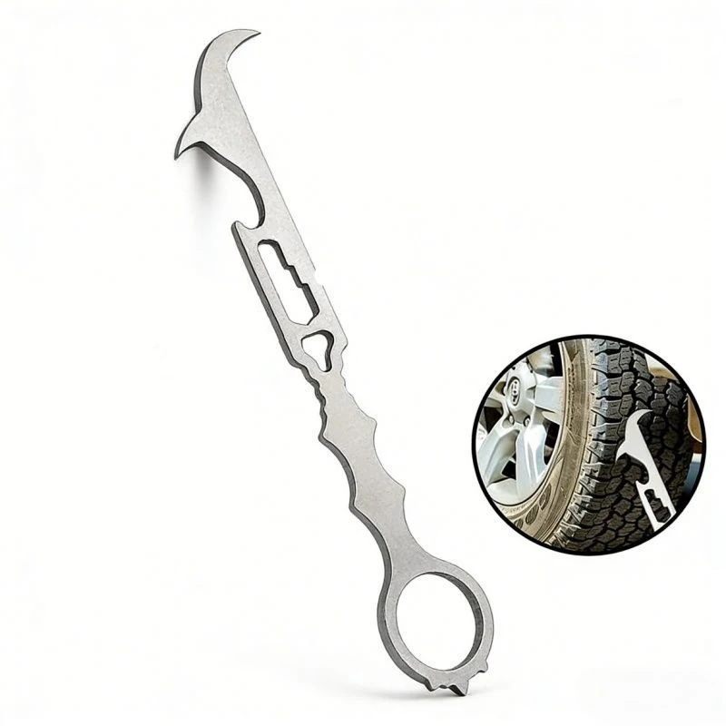 

Outdoor Portable EDC Multifunctional Wrench, Bottle Opener, Pry Bar, Car Emergency Survival Tool