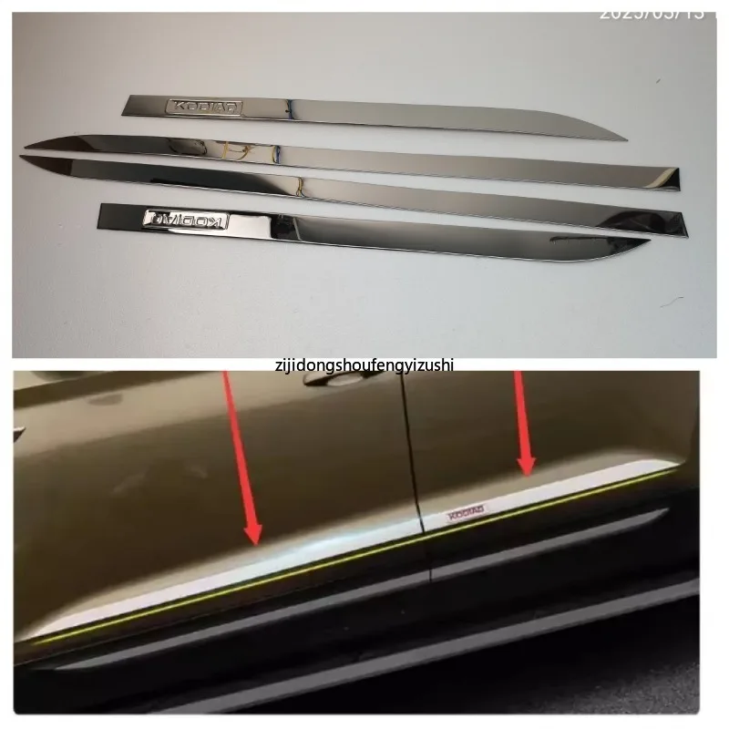 

Car Accessories For Skoda Kodiaq 2017-2021 -2023 2024 Door Protective Trim Body door side anti-collision decorative bright strip