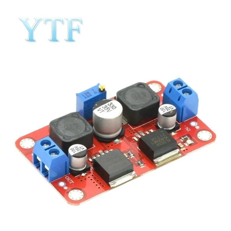 LM2577S To LM2596S Dual-chip Automatic Converter DC Solar Buck-boost Voltage Module High-power Adjustable Vehicle Power Module
