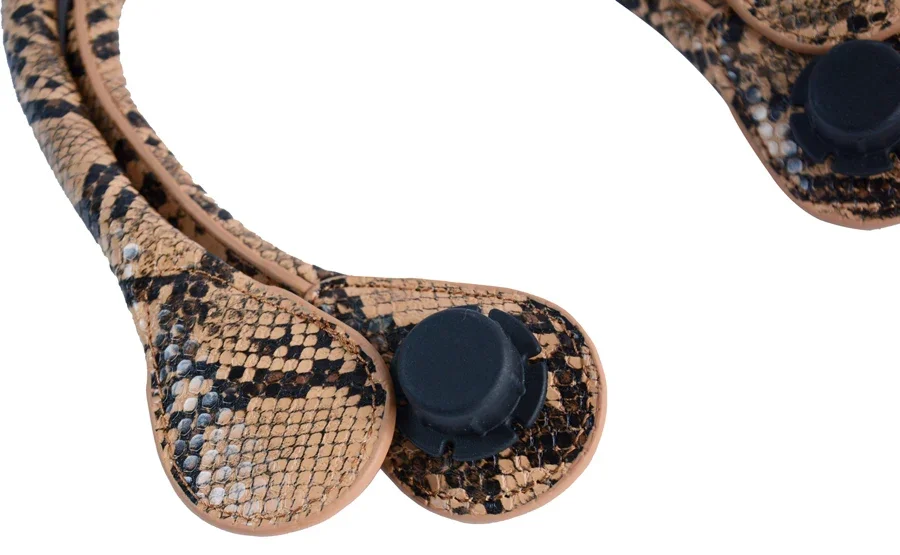 TANQU Long Short Faux Snakeskin Snake Skin Handle for Obag PU Leather Straps for O BAG Standard Mini Ochic O Chic Accessoires
