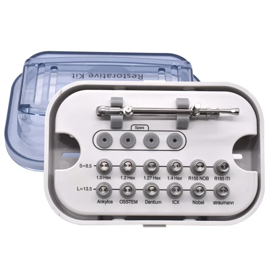 

Dental Hand Implant Repair Tool Box Oral Implant Screwdriver Torque Wrench Implant Repair Tool Box