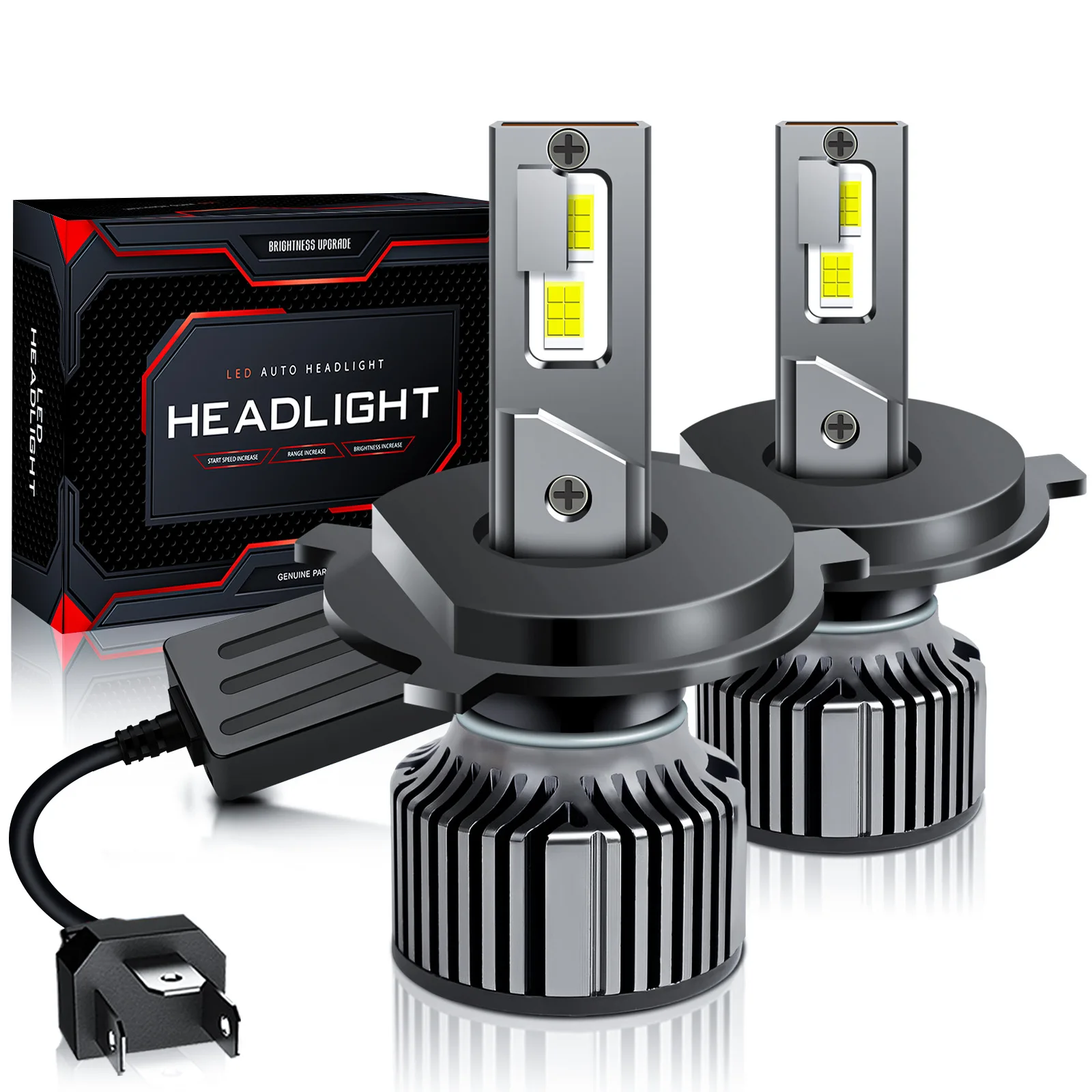 

GICOO DC-M6 Мощная светодиодная лампа для фар 7000 лм для автомобилей, светодиодные лампы H1 H3 H4 H7 H11 H13 9005 9006 6000K