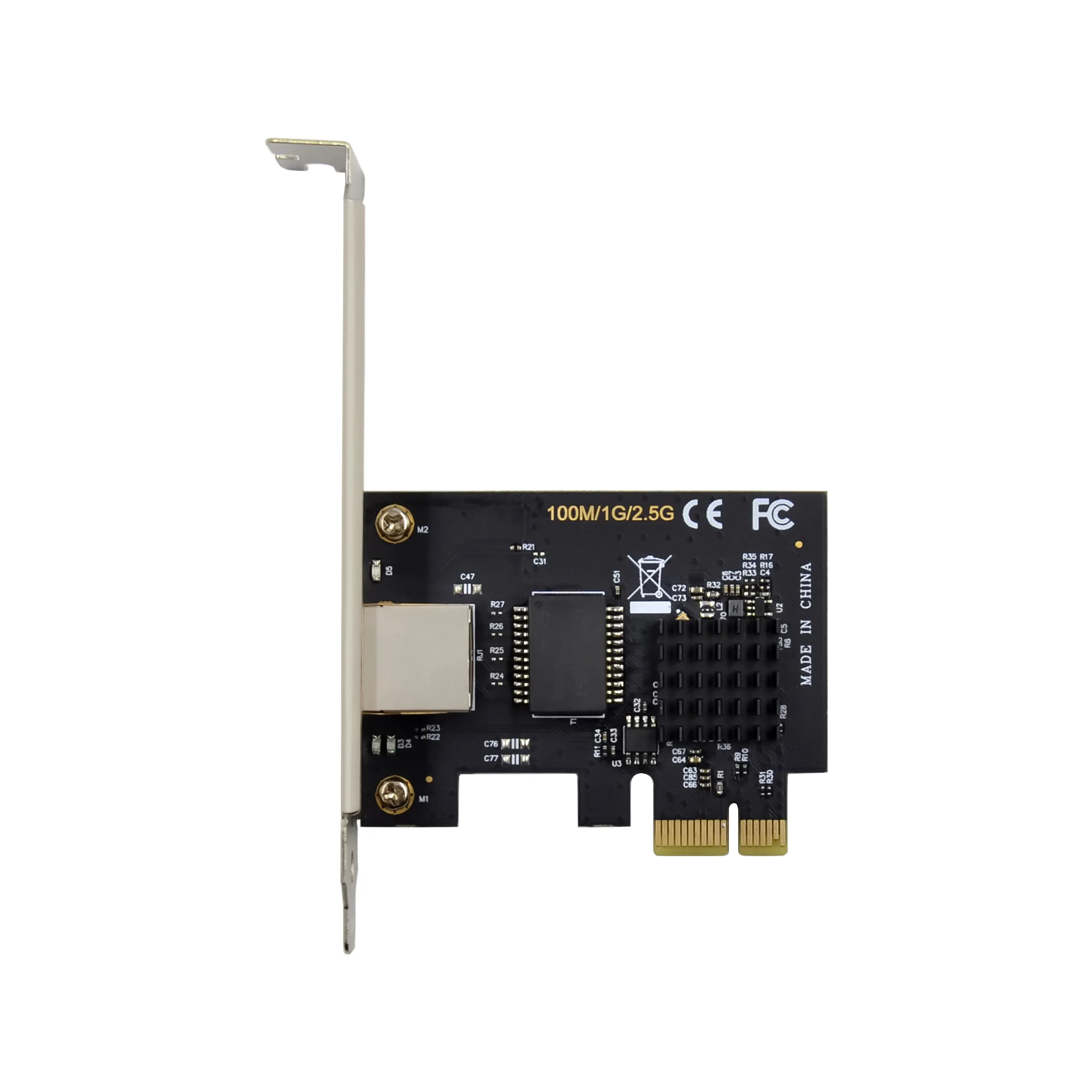 PCIe x1 2.5G PCI 익스프레스 to rj45 네트워크 어댑터, 2.5G LAN 카드, GIBABIT Realtek 8125 칩