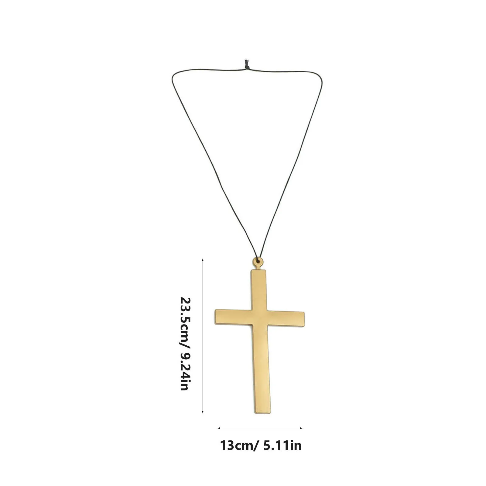 1 مجموعة 1 مجموعة الكاهن سرق مجموعة الإكسسوارات نون الصليب قلادة دائم هالوين تأثيري الزي أداء الحفلات الكاهن زي الرجال #3