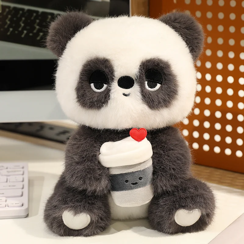 Kawaii Animals Plush Toy Fatty Dark Circles Stuffed Panda Rabbit Cat Sloth Sheep Soft Doll Appeasing Cartoon Plush Toy