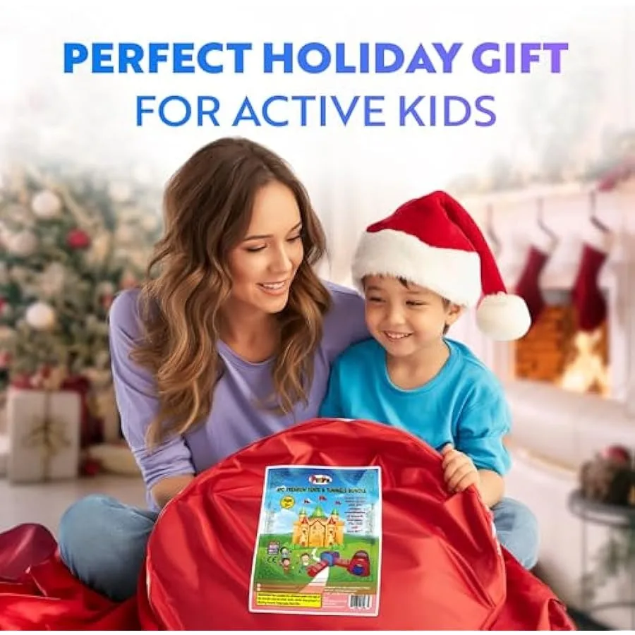 Playz 4pc Pop Up Play Tent and Tunnel Bundle for Toddlers and - Indoor and Outdoor Playhouse with Storage Bag Red and Blue