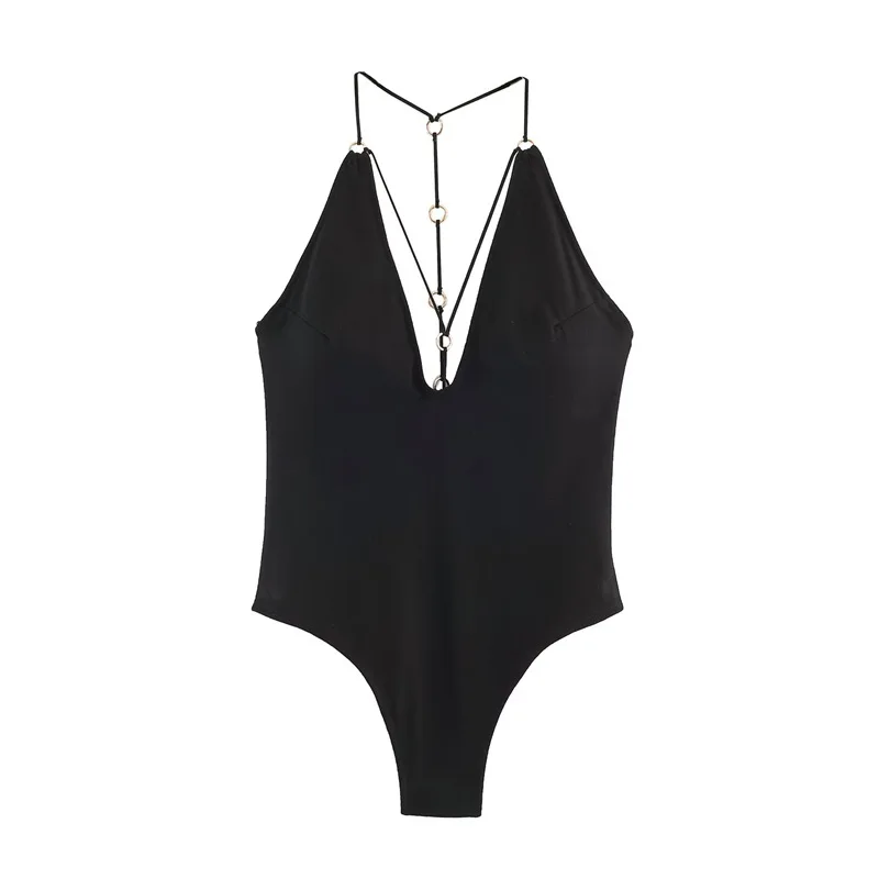 Maxdutti 2026 New Summer European And American Style Slim Fit Swimsuit With Eyelets