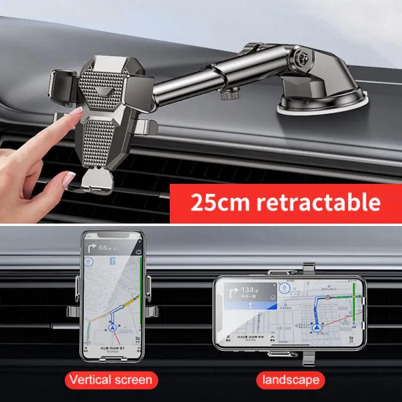 Car Sucker Phone Holder Mount Stand Portable Phone Stand Extension Arm Cell Phone Support For 13 12